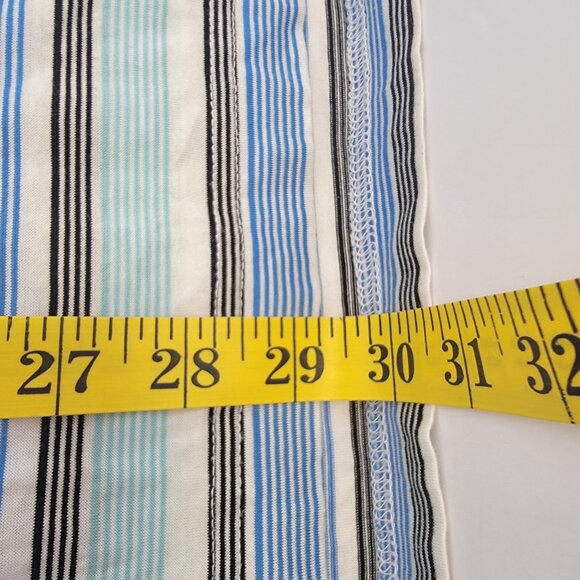 Peter Millar Mens Sailing Blue Stripe Cotton Lisle Short Sleeve Golf Polo M - Picture 11 of 13